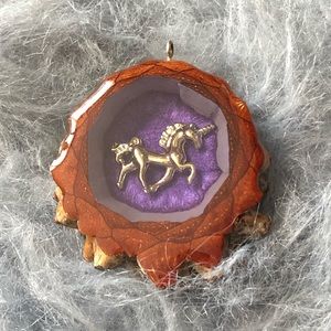 Unicorn Pinecone Pendant